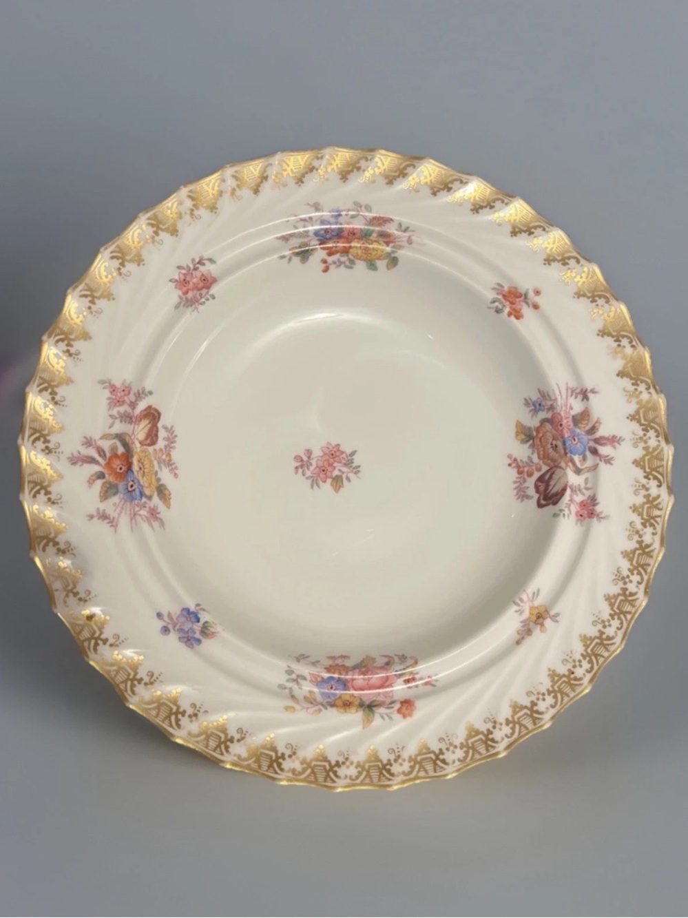 VINTAGE COPELAND ENGLAND MUFFIN PLATE, FLAT RIMMED SOUP - Picture 3 of 8